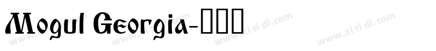 Mogul Georgia字体转换